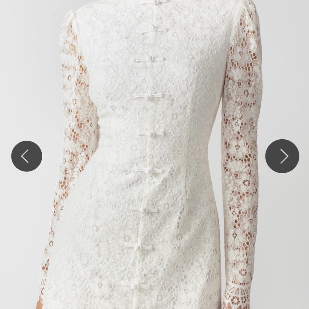 Sau Lee Raine Lace Mini Dress white - Picture 2 of 7